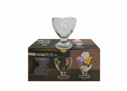 Pucharki deserowe do lodów 280ml 3 sztuki LALEH IC7080WCL Kaveh