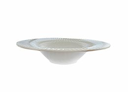 Talerz głęboki do pasty 30 cm Hotel ART Biały Kropki Lubiana