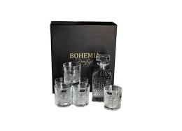 Komplet 7 elementowy WHISKY 850ML 340ML ELEGANTE 802398 BOHEMIA Prestige