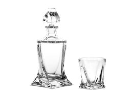 Komplet do whisky karafka 770 ml 6 szklanek 300 ml BOHEMIA PRESTIGE QUADRO 949896