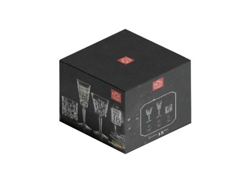 Komplet szkła 18 elementowy ETNA 734085 RCR Cristalleria Italiana