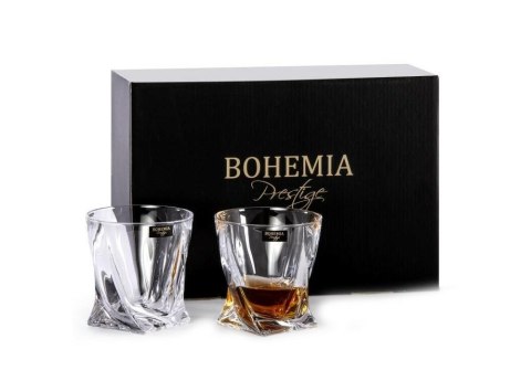 Kpl.6 Szklanek 300ML do Whisky BOHEMIA PRESTIGE QUADRO 949414