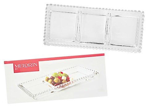 Półmis Taca trójdzielna 30 x 13 cm SIMPLE MELORIN PD1336GCL Kaveh