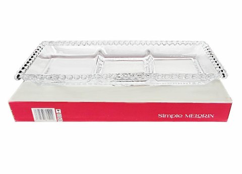 Półmis Taca trójdzielna 30 x 13 cm SIMPLE MELORIN PD1336GCL Kaveh